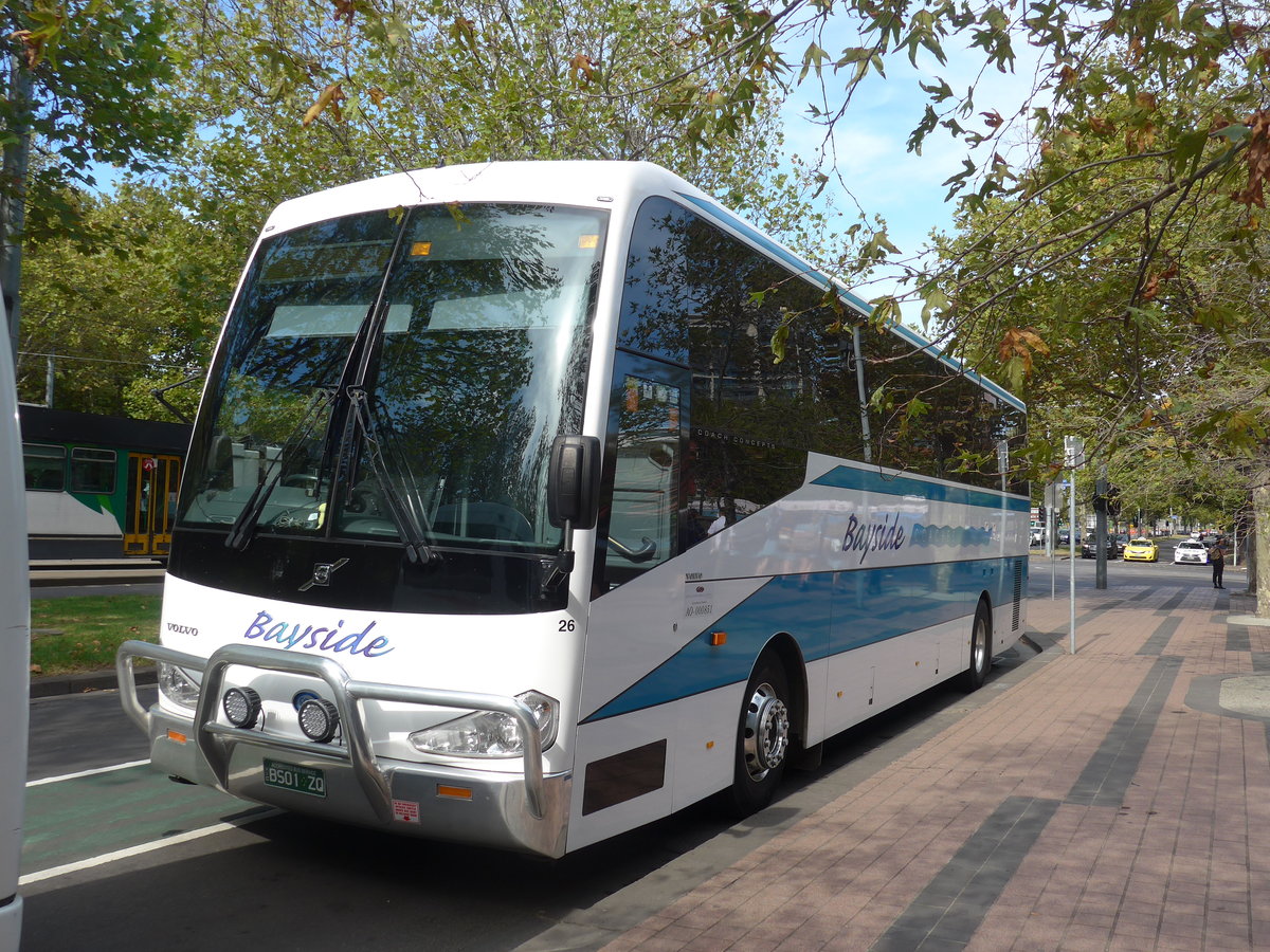 (190'389) - Bayside, Moorabbin - Nr. 26/BS01 ZQ - Volvo/Coach Concepts (ex CMV Volvo) am 19. April 2018 in Melbourne, NGV