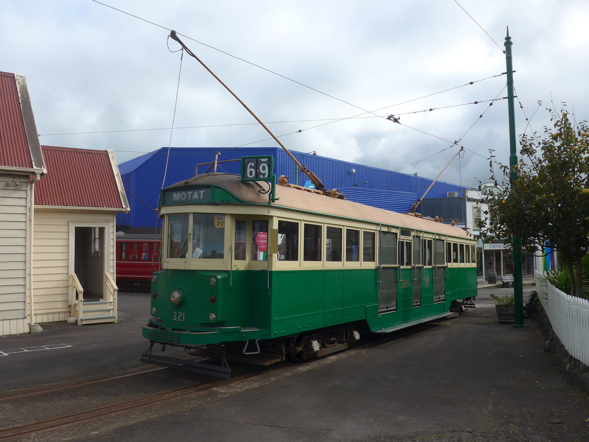 (191'934) - Tram - Nr. 321 - am 30. April 2018 in Auckland, Motat