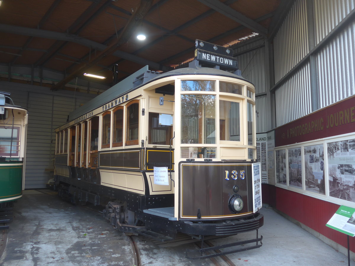 (191'986) - Wellington-Tram - Nr. 135 - am 30. April 2018 in Auckland, Motat