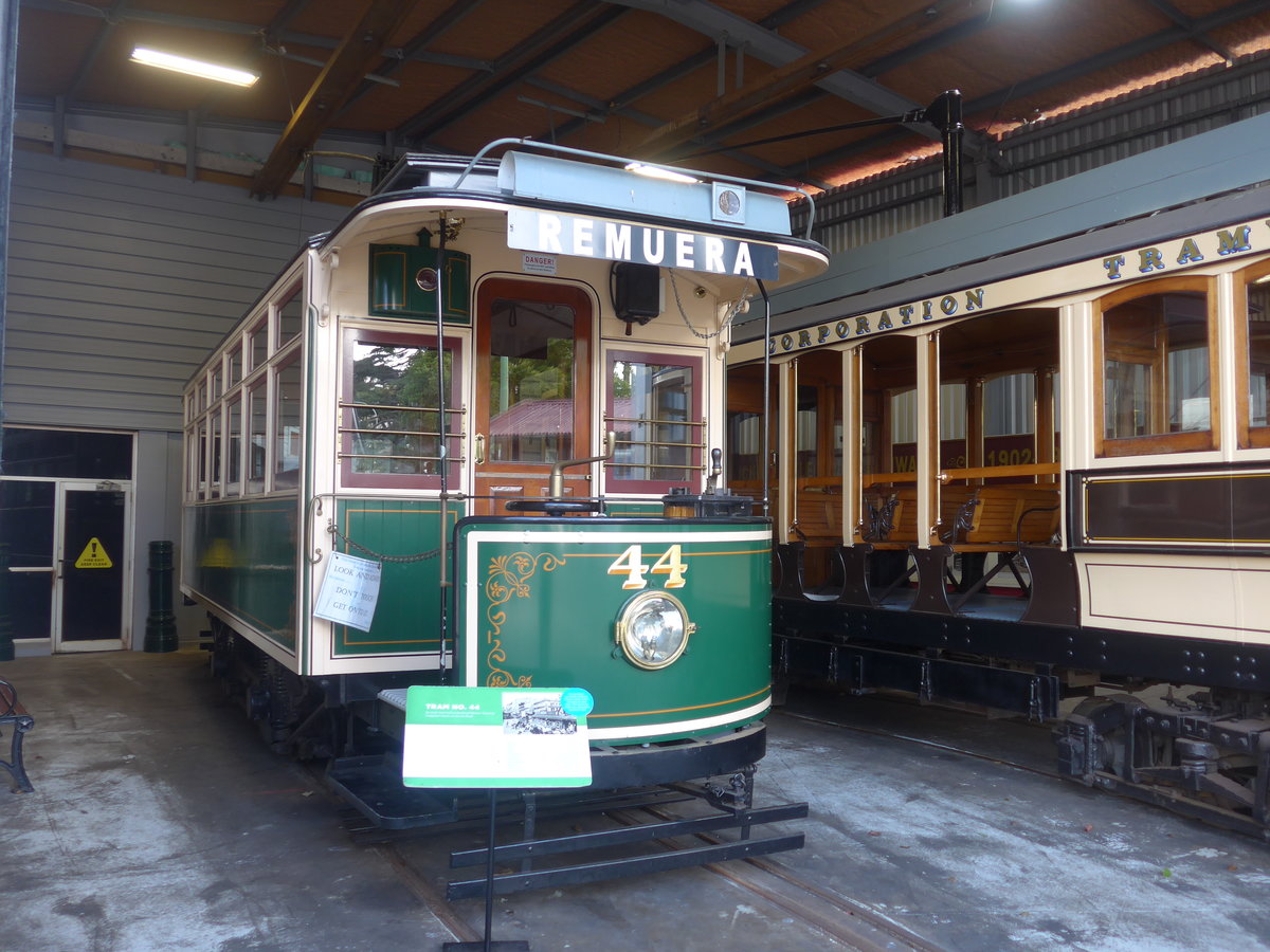(191'989) - Auckland-Tram - Nr. 44 - am 30. April 2018 in Auckland, Motat