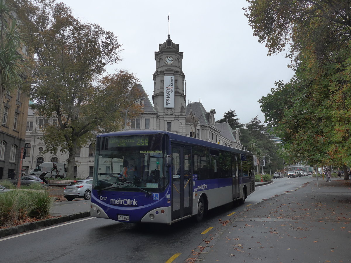 (192'119) - Metrolink, Auckland - Nr. 1347/ATZ463 - MAN/Designline am 30. April 2018 in Auckland