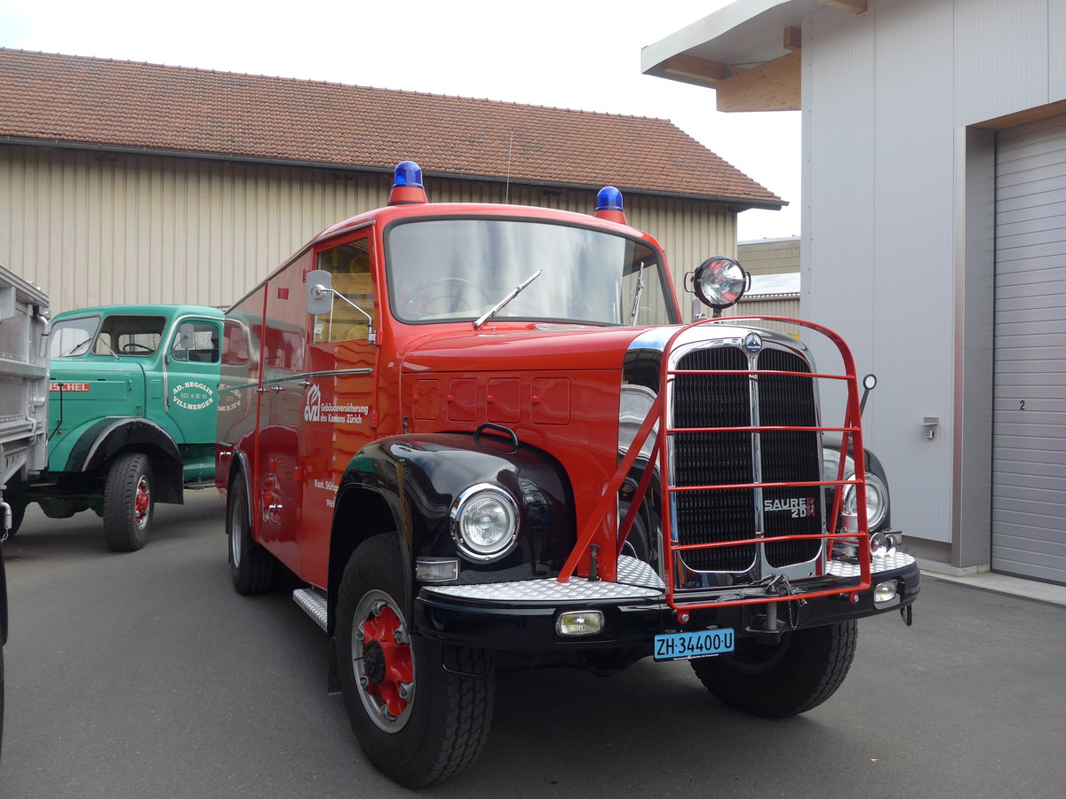 (192'342) - GVZ, Zrich - ZH 34'400 U - Saurer am 5. Mai 2018 in Attikon, Wegmller