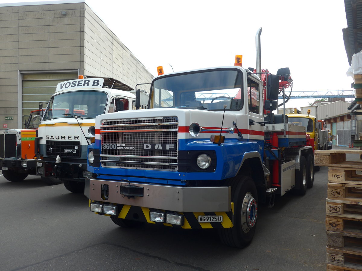 (192'347) - Gehrig, Rudolfstetten - AG 9125 U - DAF am 5. Mai 2018 in Attikon, Wegmller