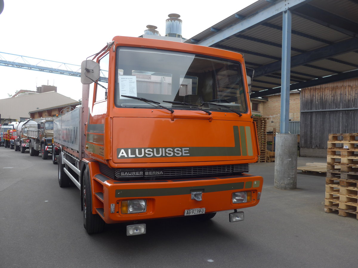 (192'352) - Gehrig, Rudolfstetten - AG 9239 U - Saurer am 5. Mai 2018 in Attikon, Wegmller