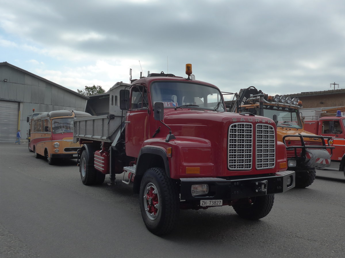 (192'363) - Saurer - ZH 73'827 - am 5. Mai 2018 in Attikon, Wegmller
