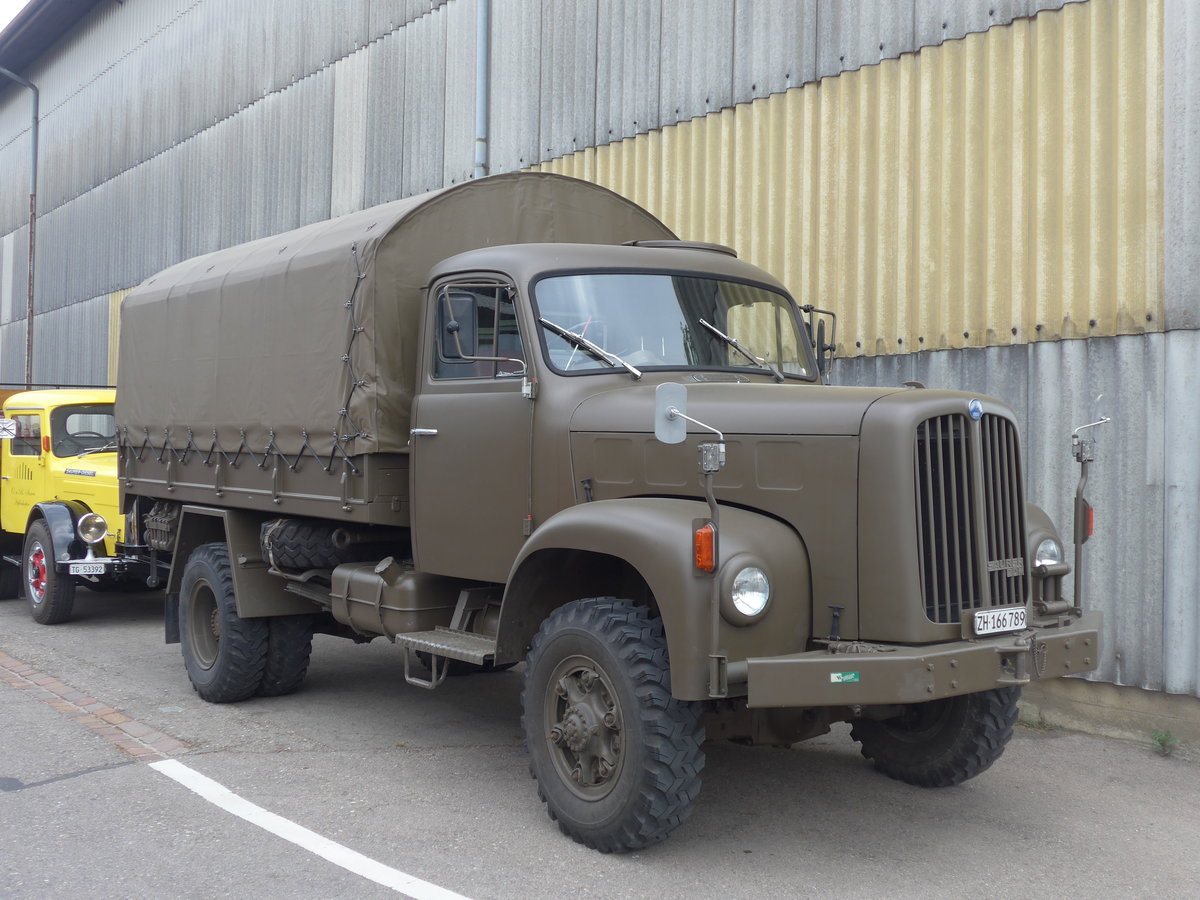 (192'374) - Wegmller, Attikon - ZH 166'789 - Saurer am 5. Mai 2018 in Attikon, Wegmller