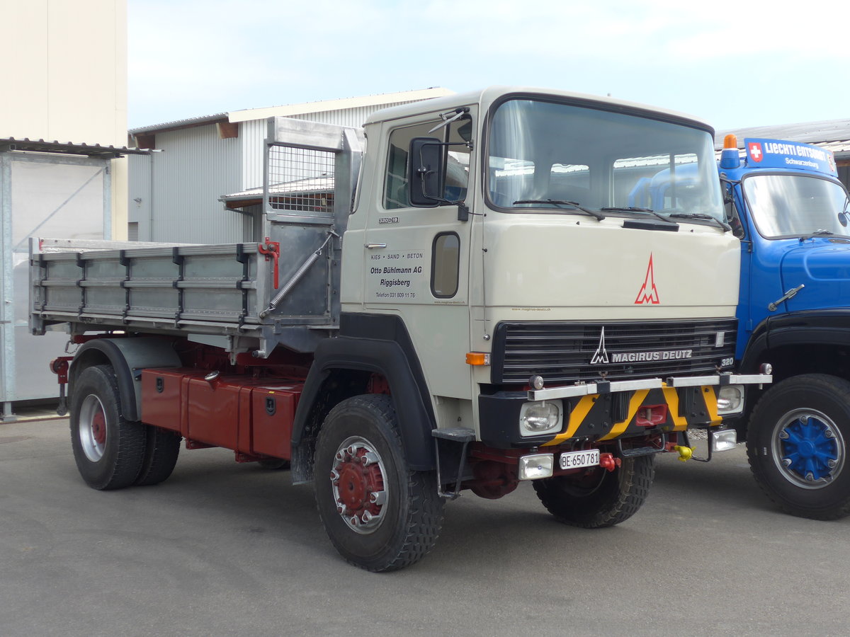 (192'405) - Bhlmann, Riggisberg - BE 650'781 - Magirus-Deutz am 5. Mai 2018 in Attikon, Wegmller
