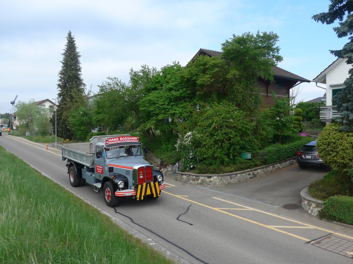 (192'428) - Bosshard, Zrich - Nr. 3/TG 77'776 - Saurer am 5. Mai 2018 in Attikon, Bahnstrasse