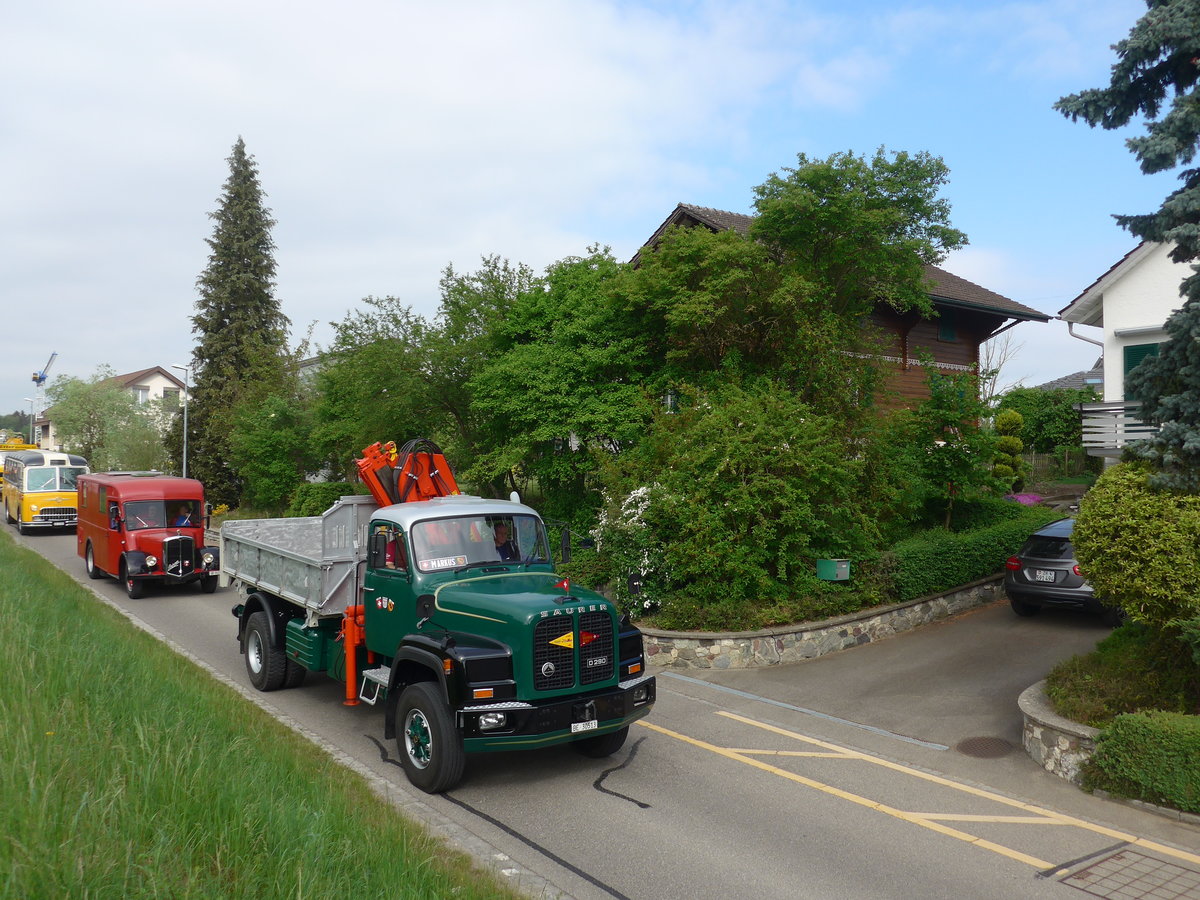 (192'461) - Saurer - BE 30'513 - am 5. Mai 2018 in Attikon, Bahnstrasse