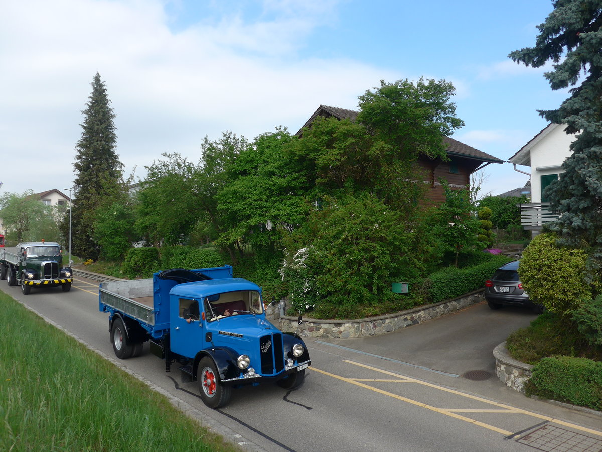 (192'510) - Saurer - TG 193'391 - am 5. Mai 2018 in Attikon, Bahnstrasse