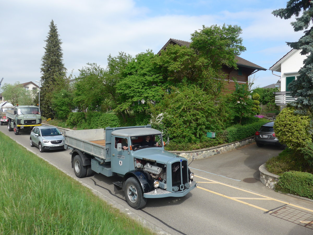 (192'528) - Bauverwaltung, Appenzell A.Rh. - SZ 200'041 - Saurer am 5. Mai 2018 in Attikon, Bahnstrasse