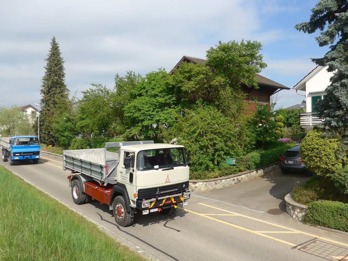 (192'550) - Bhlmann, Riggisberg - BE 650'781 - Magirus-Deutz am 5. Mai 2018 in Attikon, Bahnstrasse