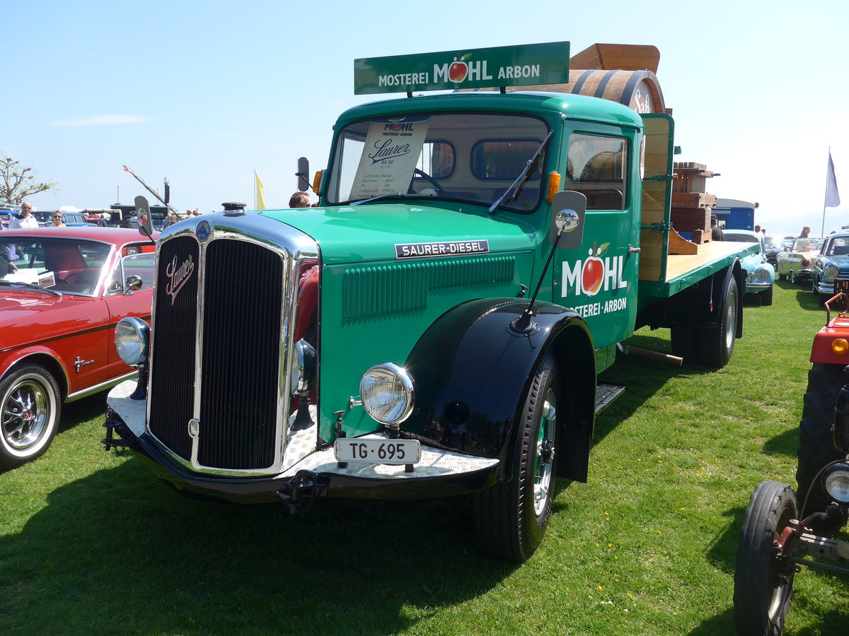 (192'690) - Mhl, Arbon - TG 695 - Saurer am 5. Mai 2018 in Arbon, Arbon Classics