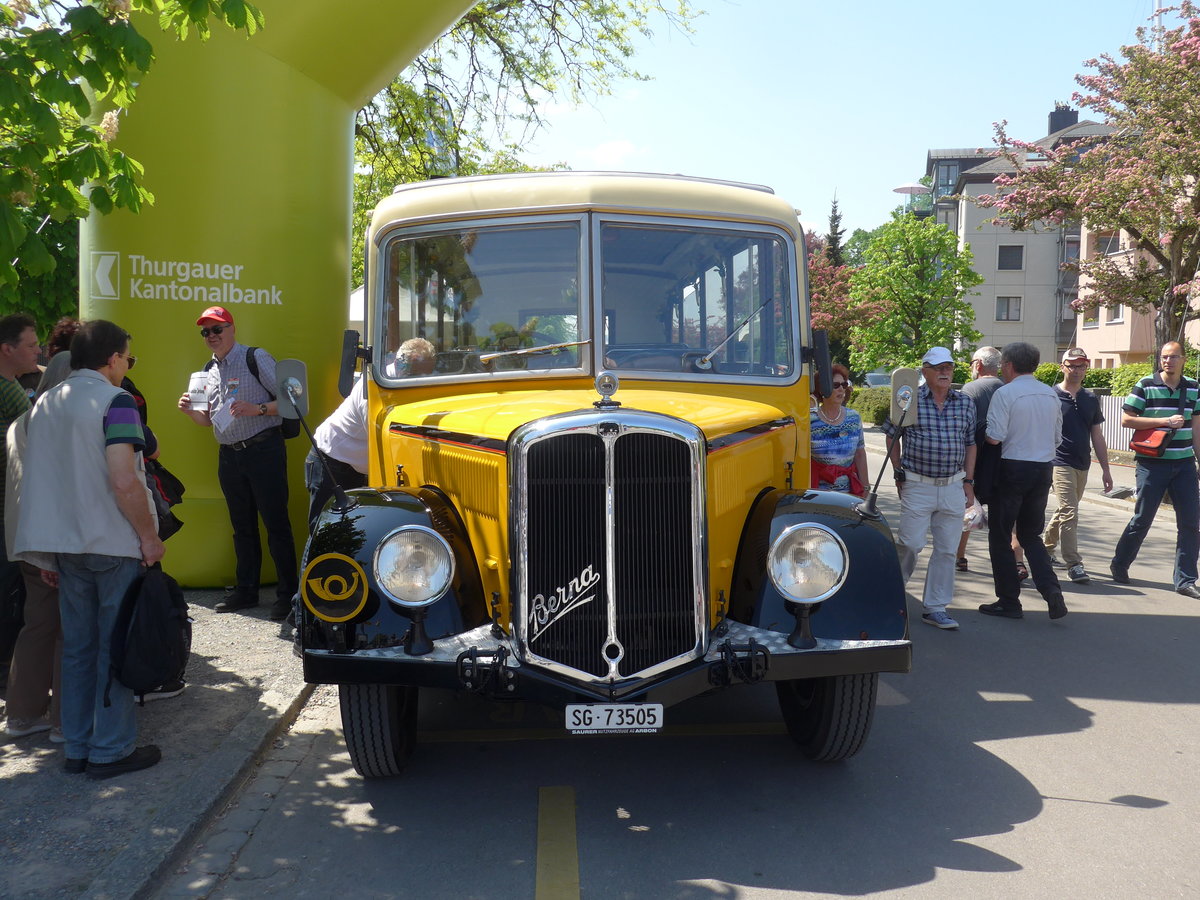 (192'736) - Baumgartner, Horn - Nr. 1/SG 73'505 - Berna/Saurer (ex Chiesa, Minusio) am 5. Mai 2018 in Arbon, Arbon Classics