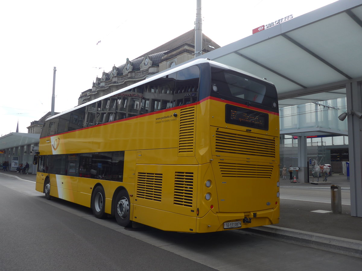 (192'801) - Schwizer, Goldach - SG 111'087 - Alexander Dennis am 5. Mai 2018 beim Bahnhof St. Gallen