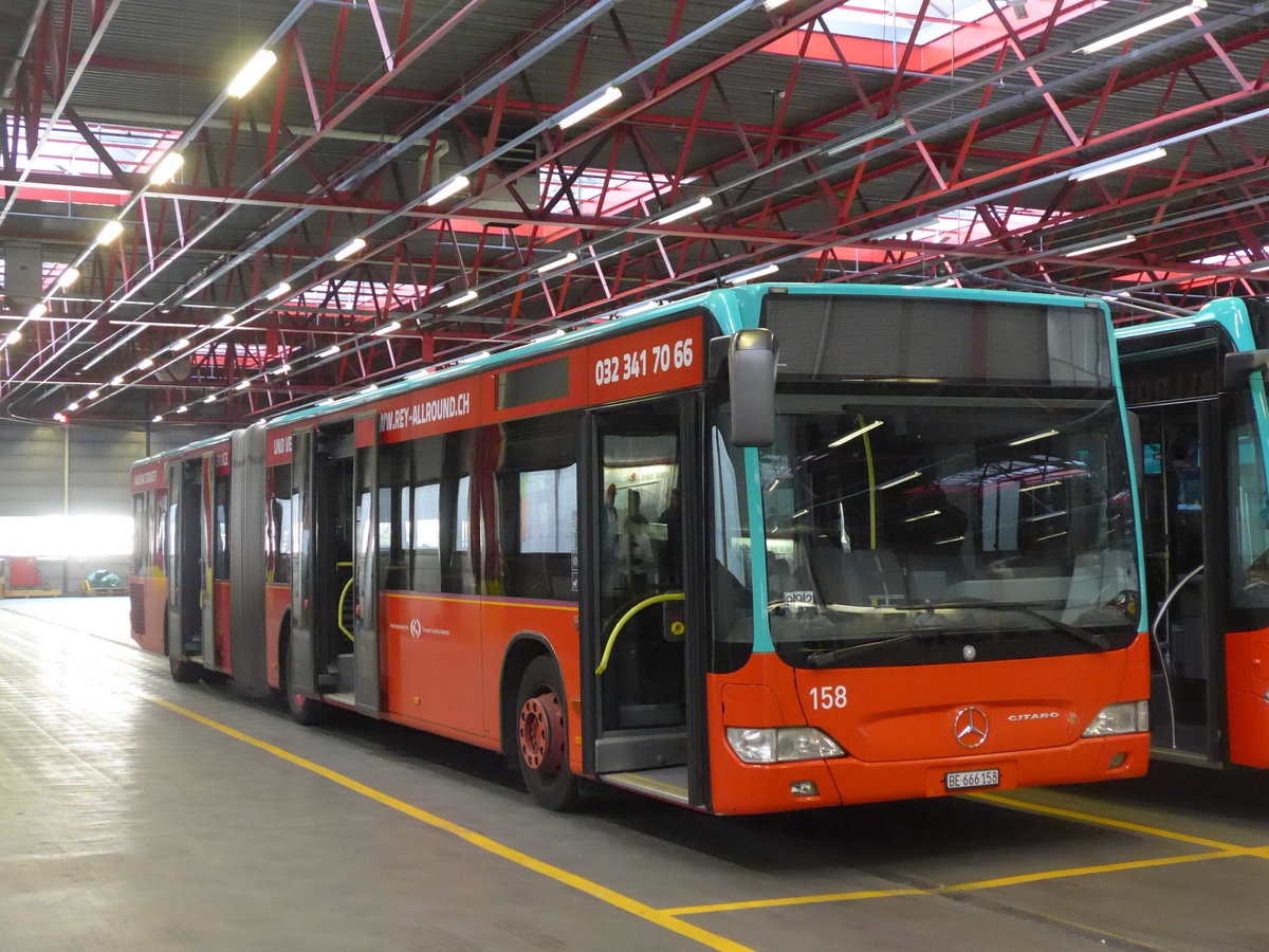 (192'828) - VB Biel - Nr. 158/BE 666'158 - Mercedes am 6. Mai 2018 in Biel, Depot