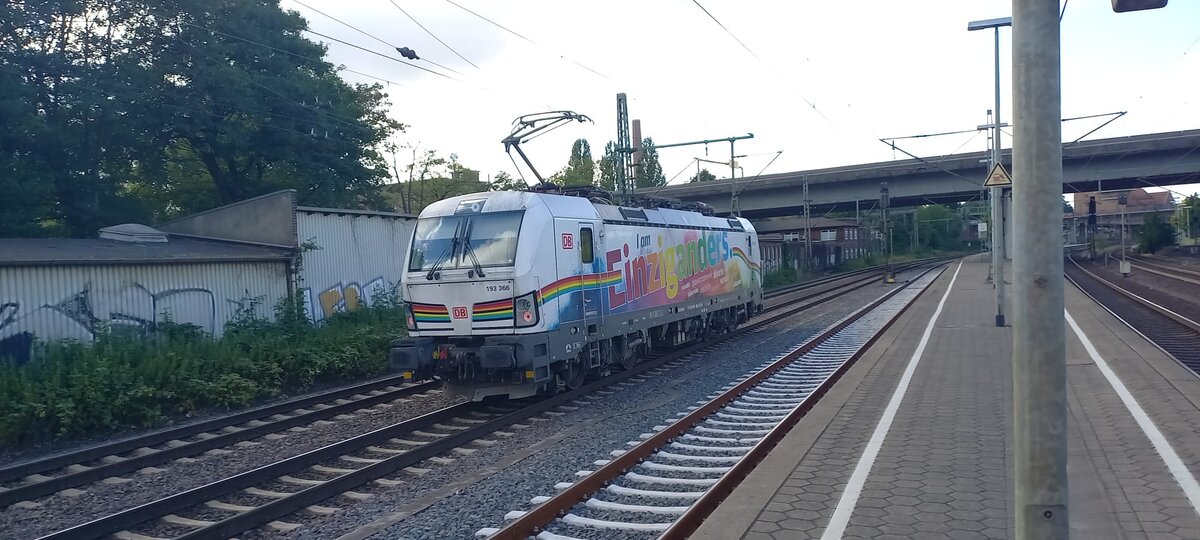 193 366 Lz durch Hamburg Harburg am 27.Juli 2022