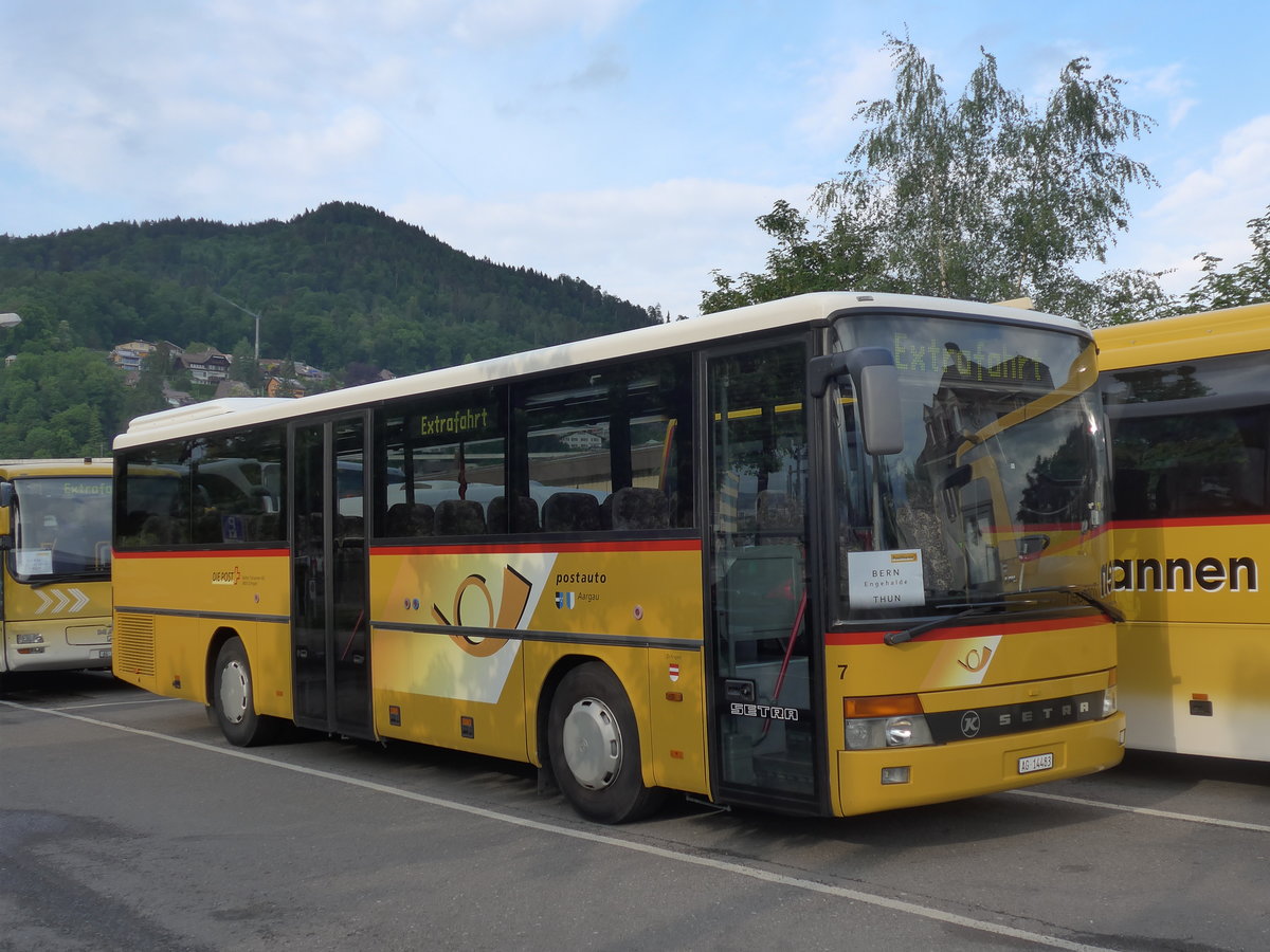 (193'020) - Tschannen, Zofingen - Nr. 7/AG 14'483 - Setra am 16. Mai 2018 in Thun, Seestrasse