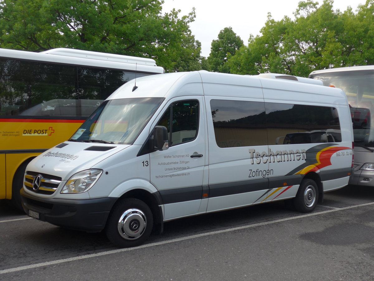 (193'031) - Tschannen, Zofingen - Nr. 13/AG 216'215 - Mercedes am 16. Mai 2018 in Thun, Seestrasse