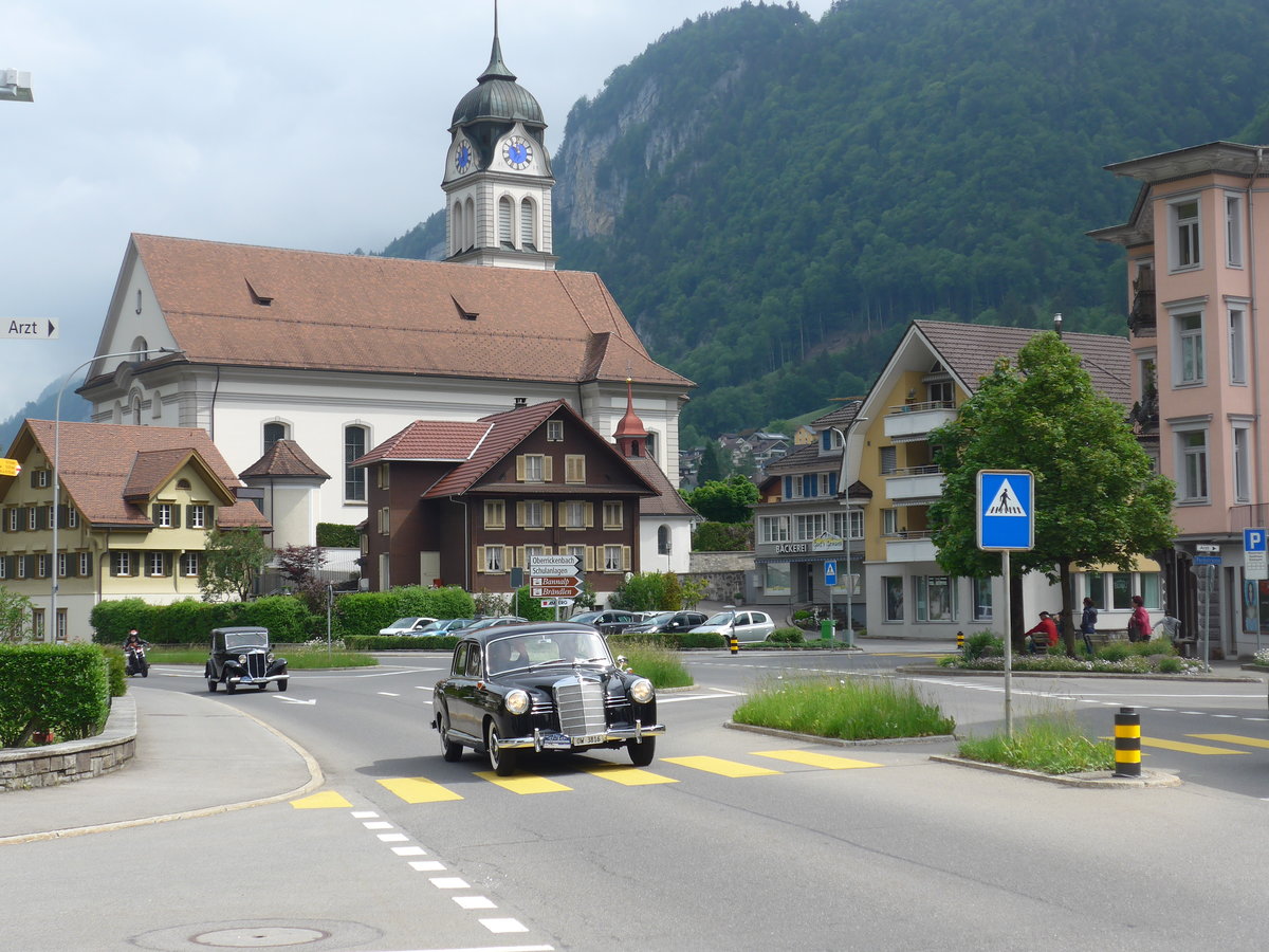 (193'090) - Mercedes - OW 3816 - am 20. Mai 2018 in Wolfenschiessen, Hauptstrasse