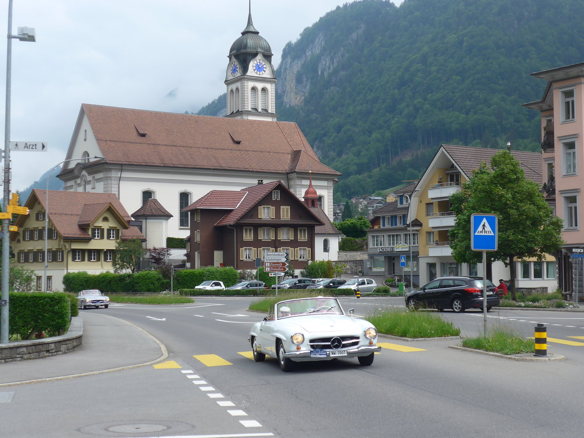 (193'104) - Mercedes - NW 7007 - am 20. Mai 2018 in Wolfenschiessen, Hauptstrasse