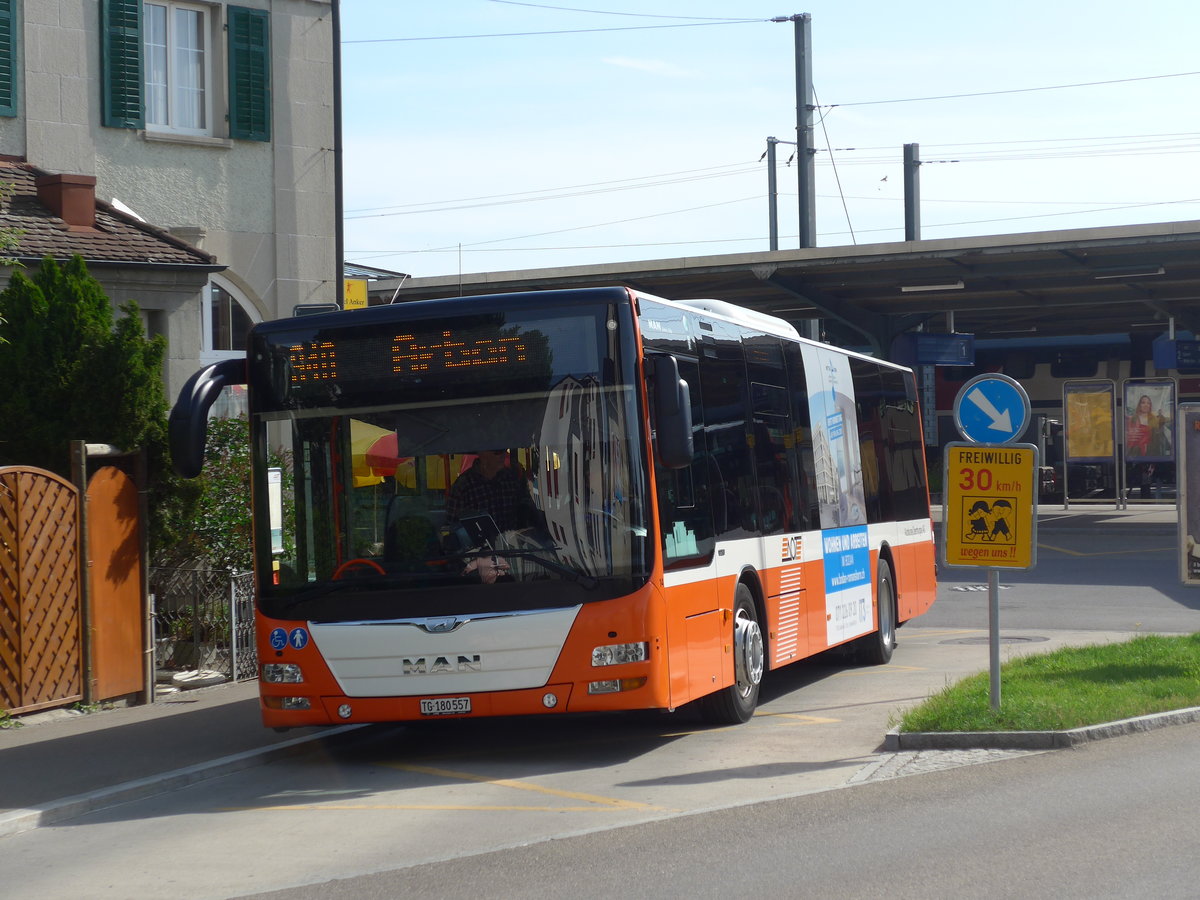 (193'344) - AOT Amriswil - Nr. 14/TG 180'557 - MAN am 26. Mai 2018 beim Bahnhof Romanshorn