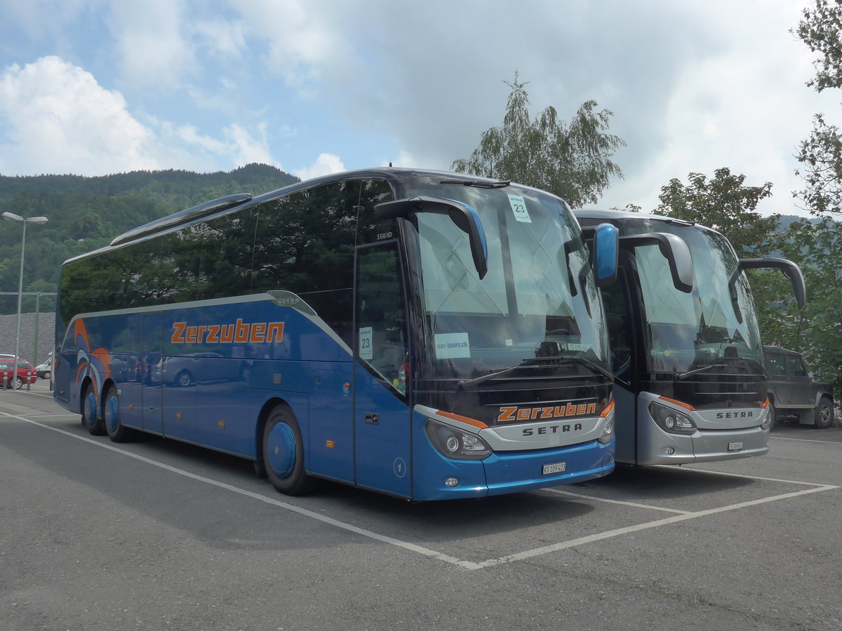 (193'757) - Zerzuben, Visp-Eyholz - Nr. 1/VS 109'423 - Setra am 8. Juni 2018 in Thun, Seestrasse