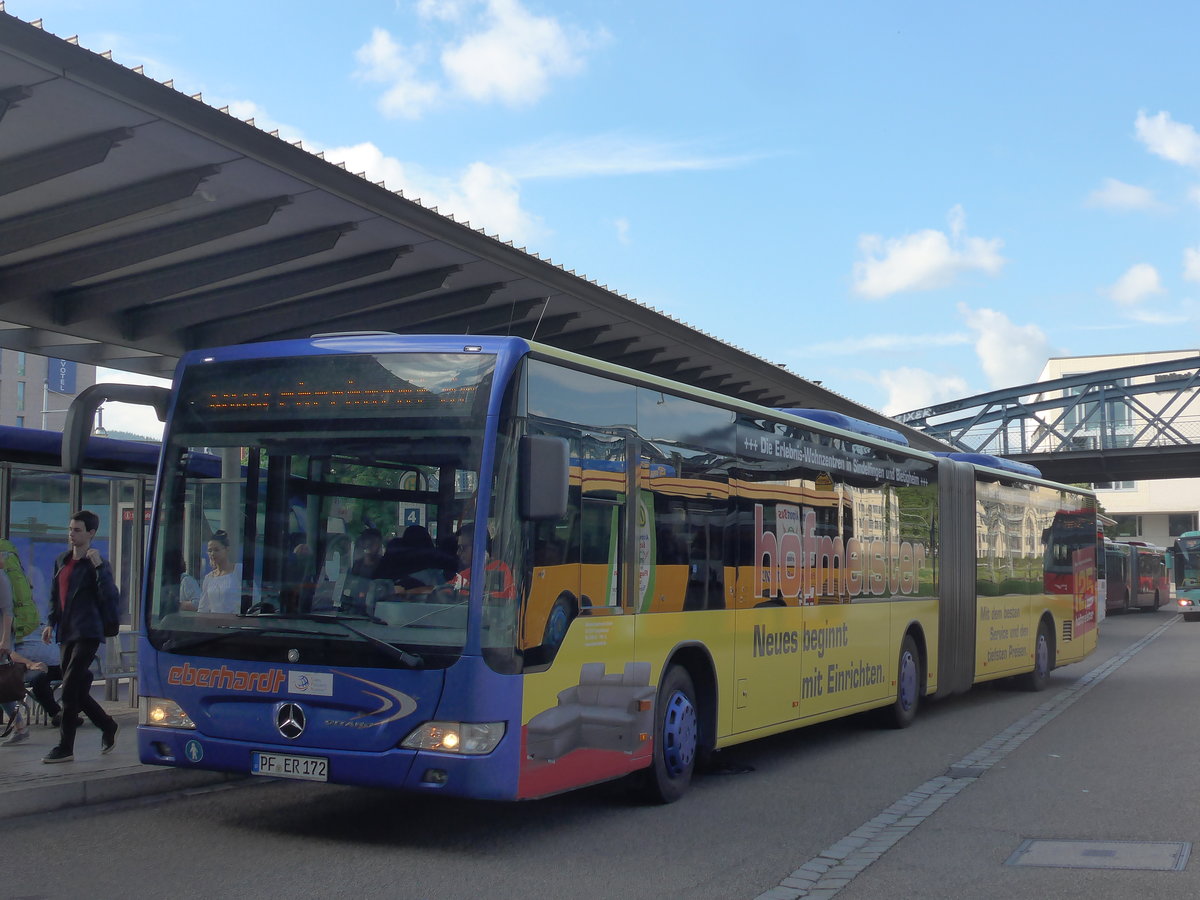 (194'126) - Eberhardt, Pforzheim - PF-ER 172 - Mercedes am 18. Juni 2018 beim Bahnhof Freiburg