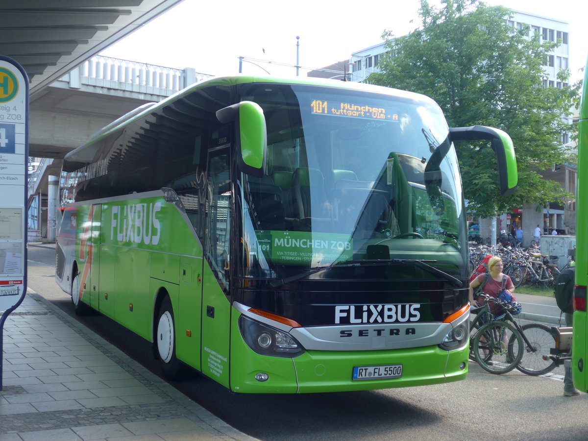 (194'163) - Leibfritz, Sonnenbhl-Undingen - RT-FL 5500 - Setra am 18. Juni 2018 beim Bahnhof Freiburg