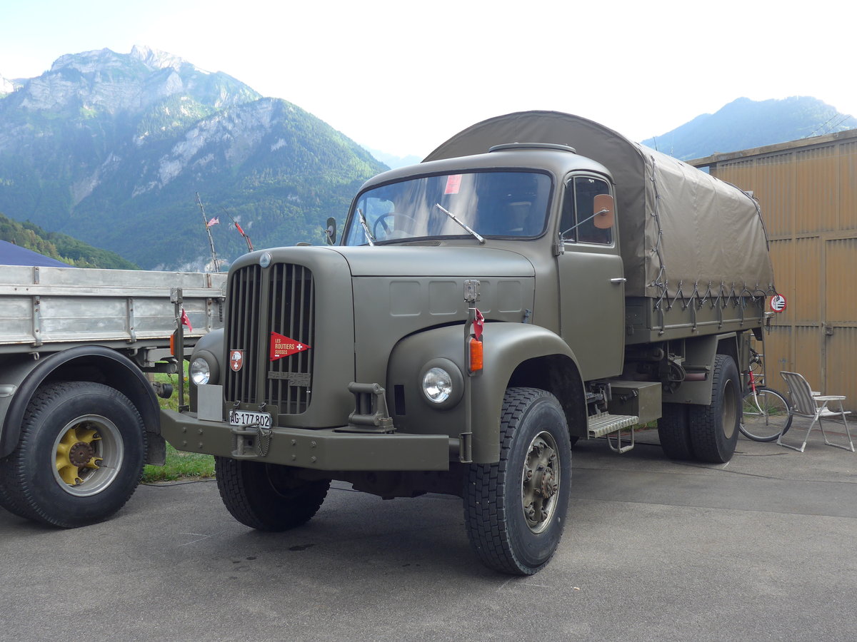 (194'326) - Saurer - AG 177'802 - am 23. Juni 2018 in Interlaken, Flugplatz