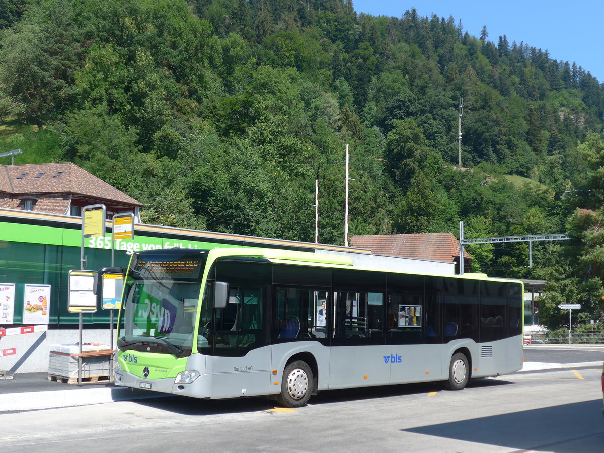 (194'489) - Busland, Burgdorf - Nr. 107/BE 737'107 - Mercedes am 1. Juli 2018 beim Bahnhof Oberdiessbach