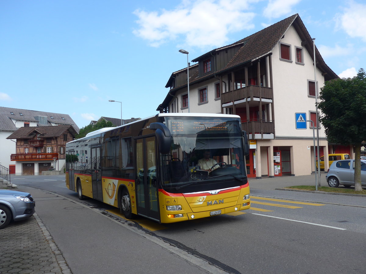 (194'536) - PostAuto Ostschweiz - SG 436'005 - MAN am 7. Juli 2018 in Benken Post