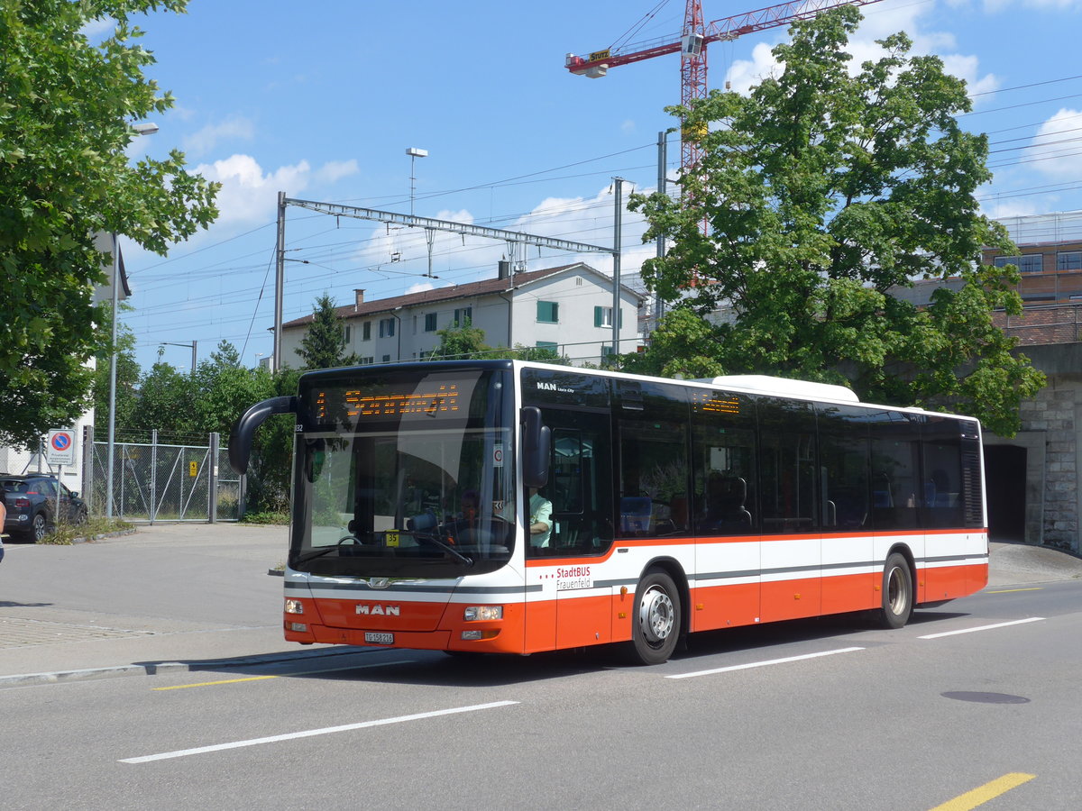 (194'616) - PostAuto Ostschweiz - TG 158'216 - MAN am 7. Juli 2018 in Frauenfeld, Jugendmusikschule