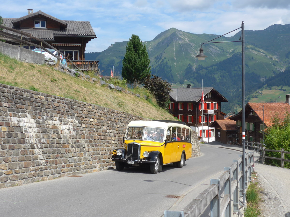 (194'830) - Baumgartner, Horn - Nr. 2/SG 61'596 - Berna/Seitz (ex Nr. 1; ex Rieser, Htten; ex Kulmhotel, Arosa; ex Wanzenried, Innereriz; ex P 1653) am 15. Juli 2018 in Tschiertschen, Enderdorf