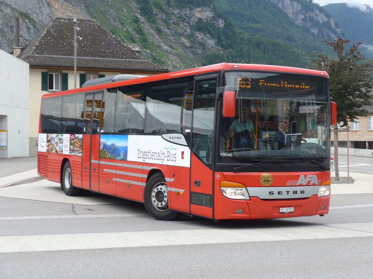 (194'980) - AFA Adelboden - Nr. 24/BE 26'701 - Setra am 21. Juli 2018 in Innertkirchen, Grimseltor (Einsatz AVG M. fr Engstlenalp-Bus)