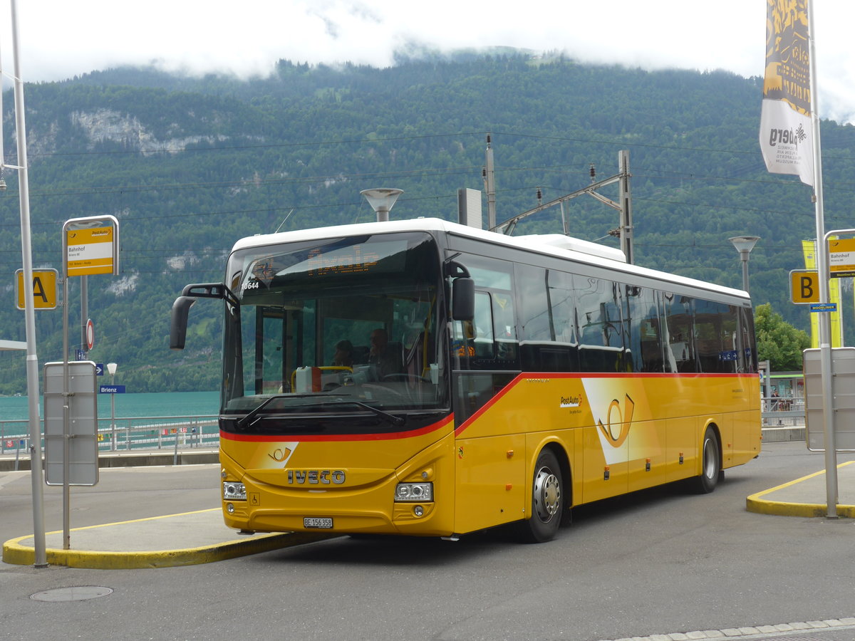 (194'999) - Flck, Brienz - Nr. 9/BE 156'358 - Iveco am 21. Juli 2018 beim Bahnhof Brienz