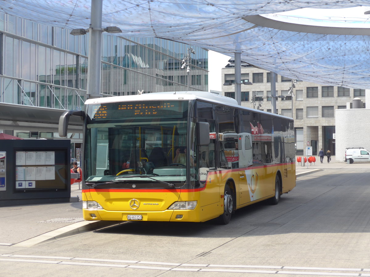 (195'072) - Brem, Wlflinswil - AG 463'253 - Mercedes (ex PostAuto Nordschweiz) am 23. Juli 2018 beim Bahnhof Aarau