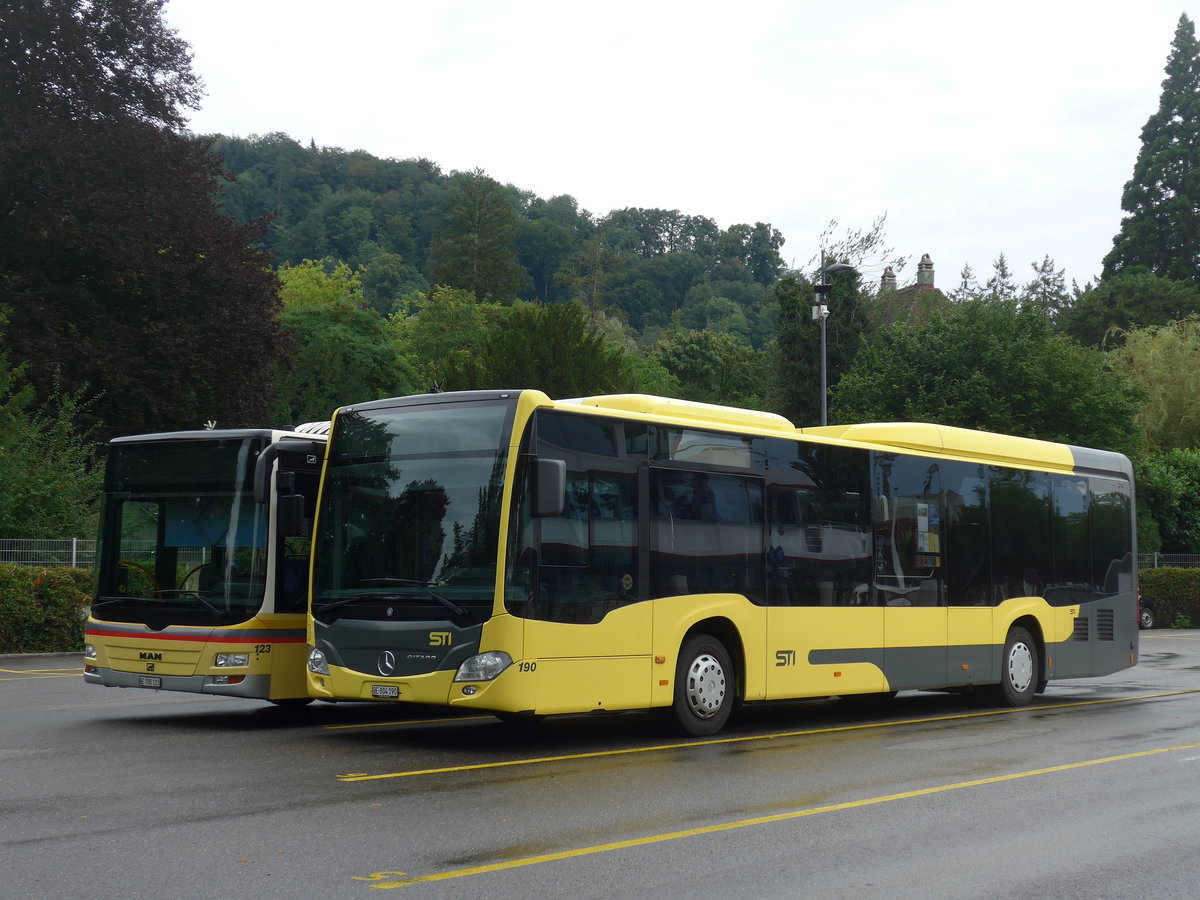 (195'226) - STI Thun - Nr. 190/BE 804'190 - Mercedes am 28. Juli 2018 bei der Schifflndte Thun