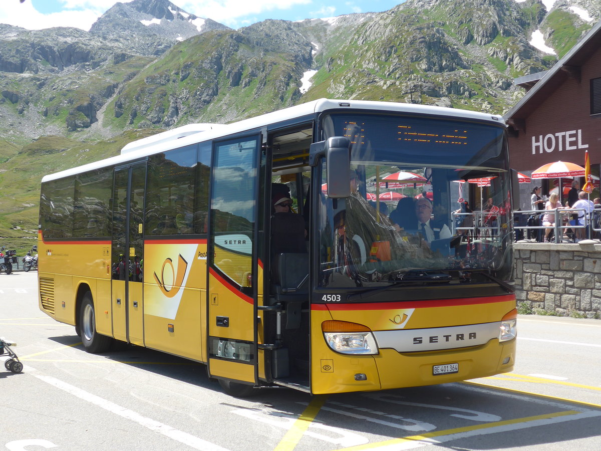 (195'305) - AVG Meiringen - Nr. 64/BE 401'364 - Setra am 29. Juli 2018 in Grimsel, Passhhe