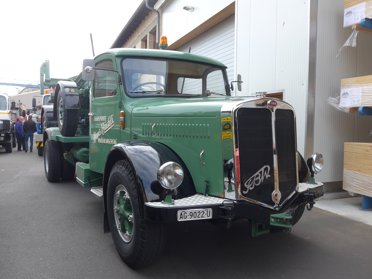 (195'346) - Bchli, Wrenlingen - AG 9022 U - FBW am 5. Mai 2018 in Attikon, Wegmller