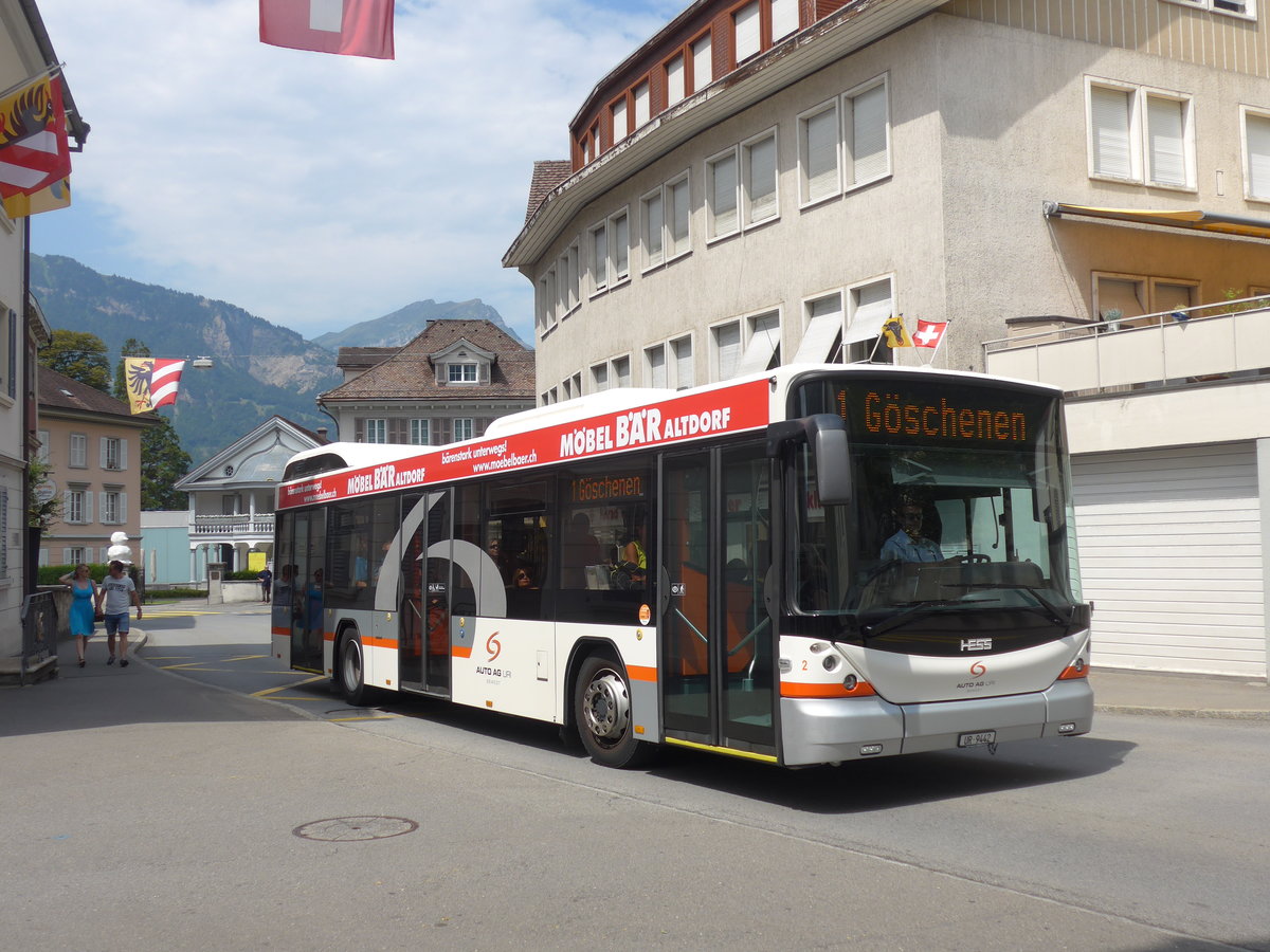 (195'438) - AAGU Altdorf - Nr. 2/UR 9442 - Hess am 1. August 2018 in Altdorf, Gemeindehaus