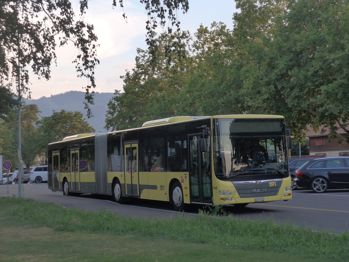 (195'491) - STI Thun - Nr. 700/BE 849'700 - MAN am 3. August 2018 in Thun, Lachen