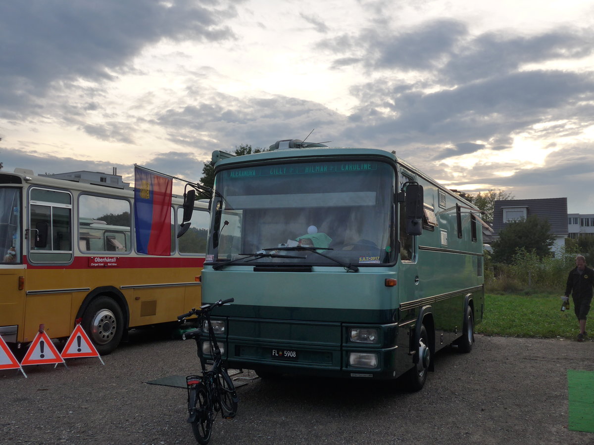 (195'924) - Aus Liechtenstein: Marxer, Schaan - FL 5908 - Magirus-Deutz am 17. August 2018 in Wettingen, Zirkuswiese