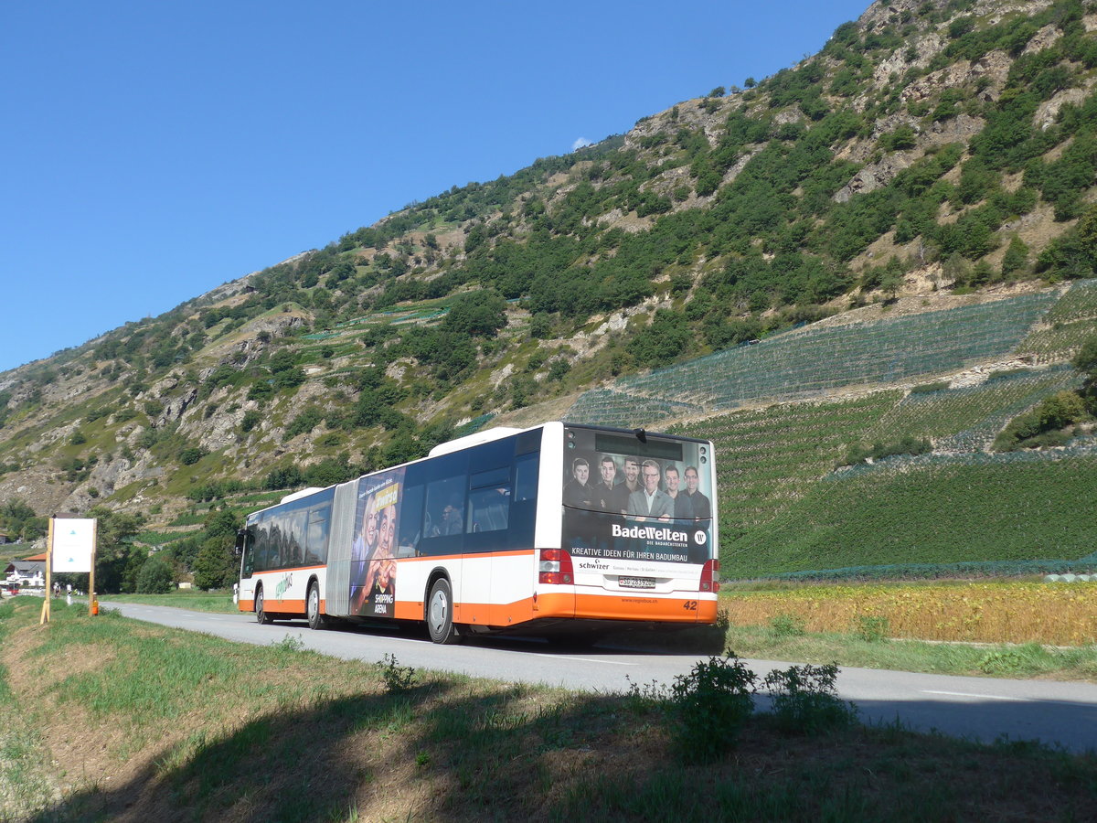 (196'039) - Regiobus, Gossau - Nr. 42/SG 283'920 - MAN am 19. August 2018 in Gampel, Open-Air