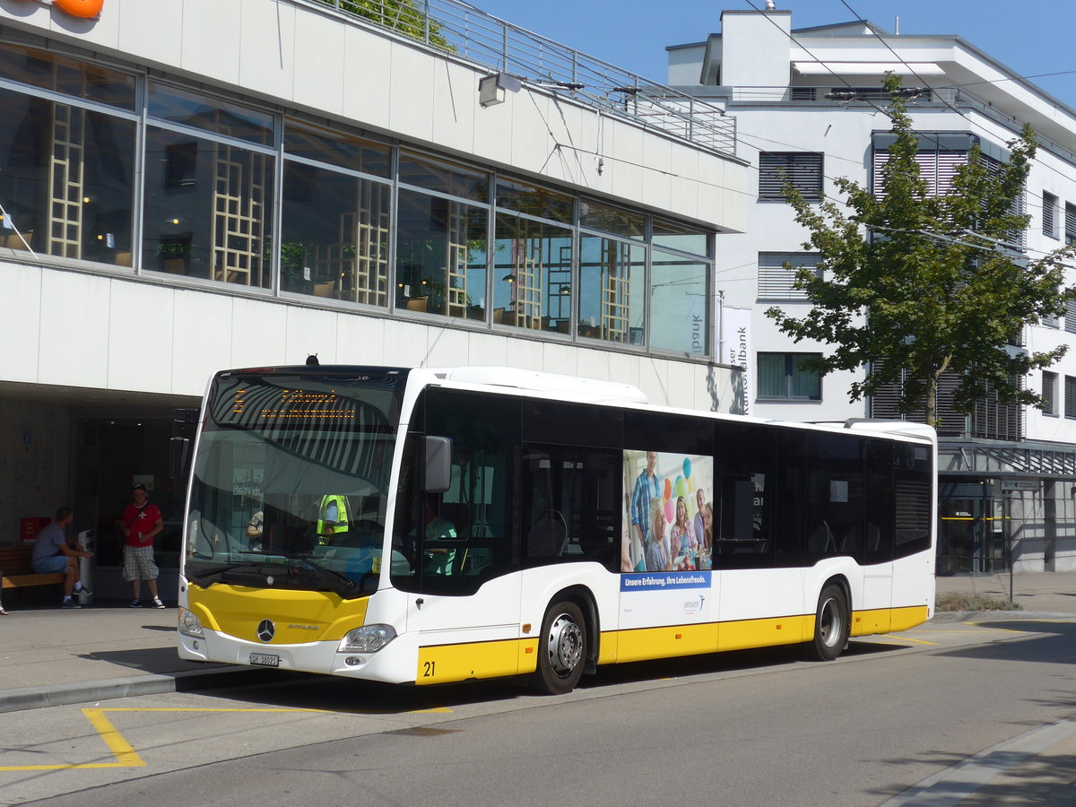 (196'115) - VBSH Schaffhausen - Nr. 21/SH 38'021 - Mercedes am 20. August 2018 in Neuhausen, Zentrum