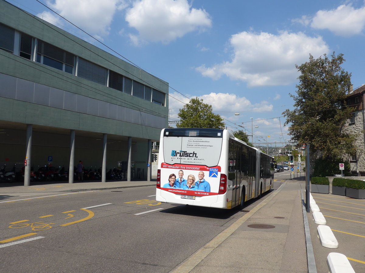 (196'144) - VBSH Schaffhausen - Nr. 8/SH 38'008 - Mercedes am 20. August 2018 beim Bahnhof Schaffhausen