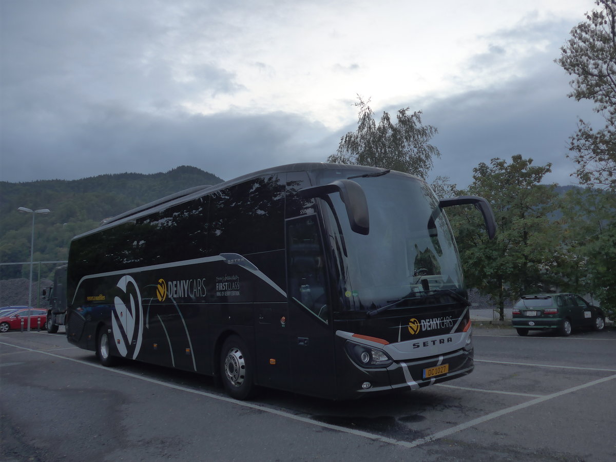 (196'235) - Aus Luxemburg: Demy Cars, Keispelt - DC 1027 - Setra am 30. August 2018 in Thun, Seestrasse