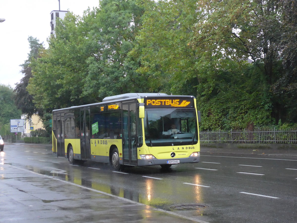 (196'296) - Landbus Oberes Rheintal, Feldkirch - BD 13'483 - Mercedes am 1. September 2018 in Feldkirch, Bahnhofstrasse 