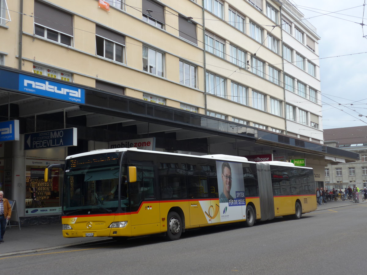 (196'534) - AVA Aarberg - Nr. 9/BE 666'082 - Mercedes am 3. September 2018 beim Bahnhof Biel