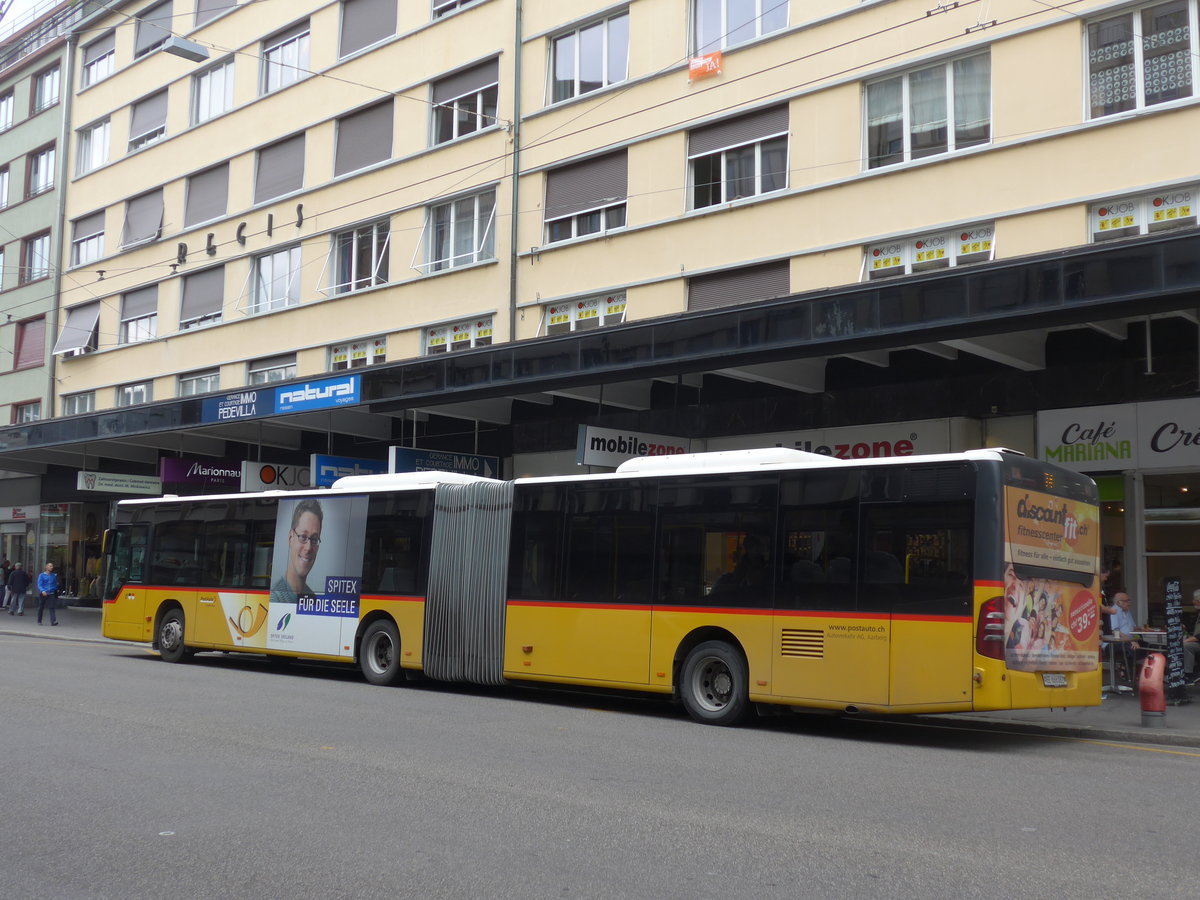 (196'535) - AVA Aarberg - Nr. 9/BE 666'082 - Mercedes am 3. September 2018 beim Bahnhof Biel